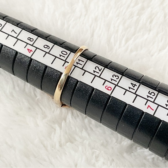 Vintage 14K Solid Gold Filigree Diamond Navette Ring Art Deco Revival Sz 4.75 - Picture 8 of 15